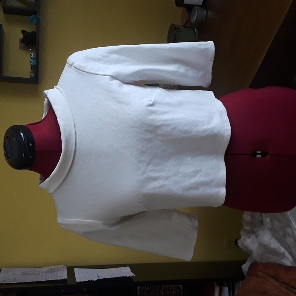 Laura Byrnes White Crop Top
